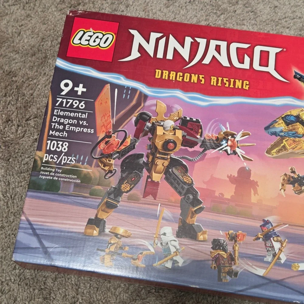 LEGO Ninjago 71796 Elemental Dragon vs The Empress Mech Building Toy 1038 Pieces